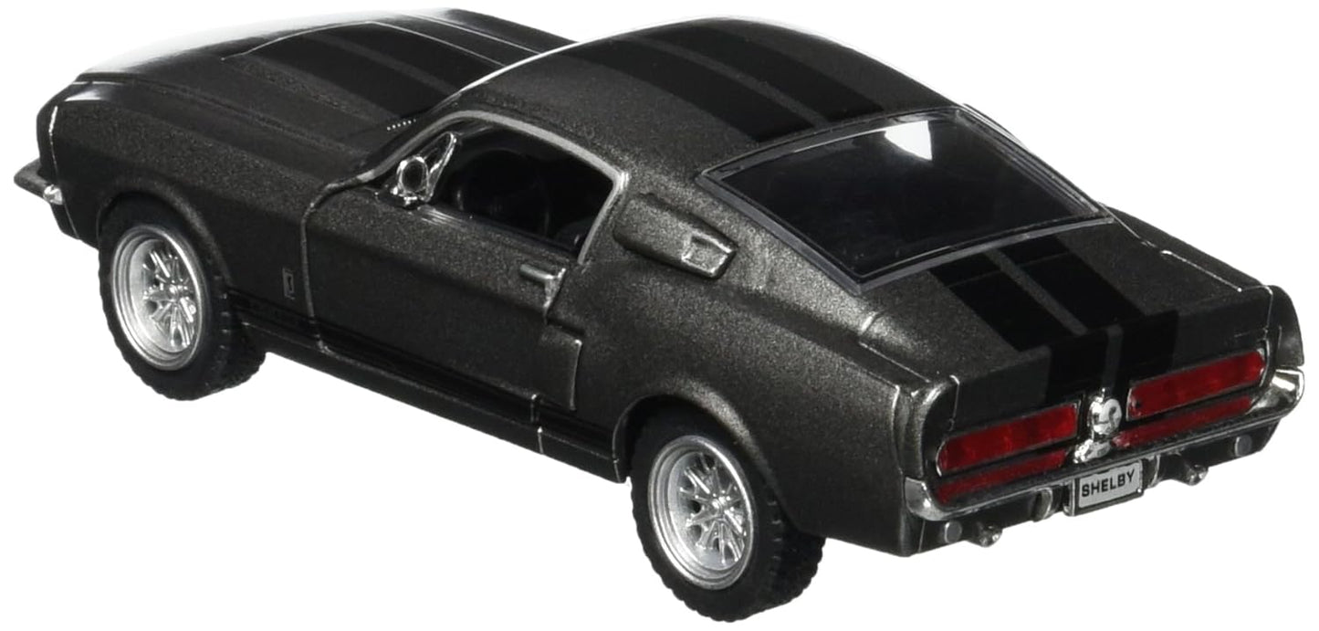1967 Ford Shelby Mustang GT-500 Diecast Car - Grey - 1/38 Scale