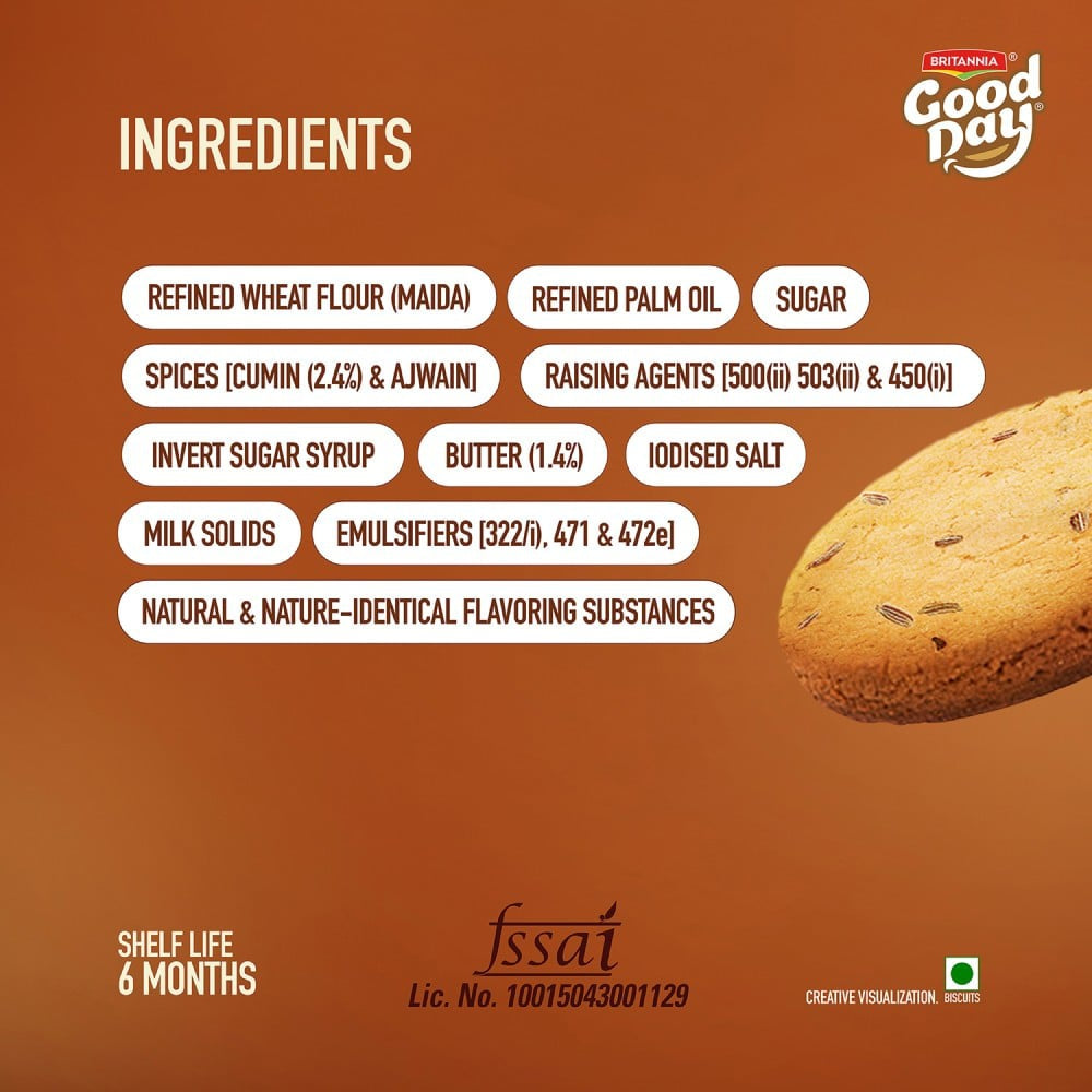 Britannia Good Day Butter Jeera Cookies : 450 g