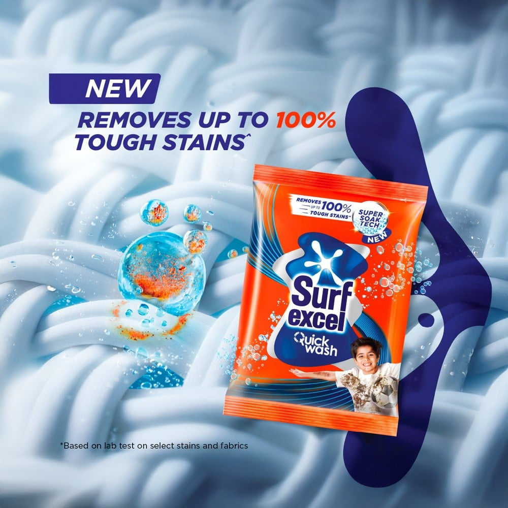 Surf Excel Quick Wash Detergent Powder : 500 g