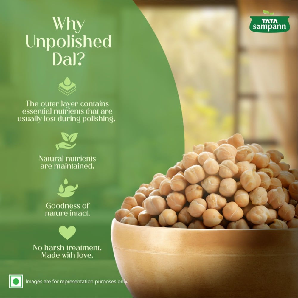 Tata Sampann Unpolished Kabuli Chana (Medium Size) : 500 g