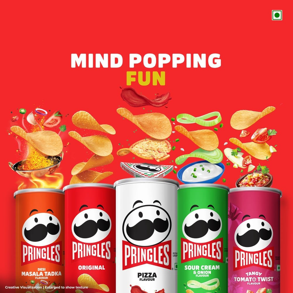 Pringles Pizza Flavoured Potato Chips : 102 g
