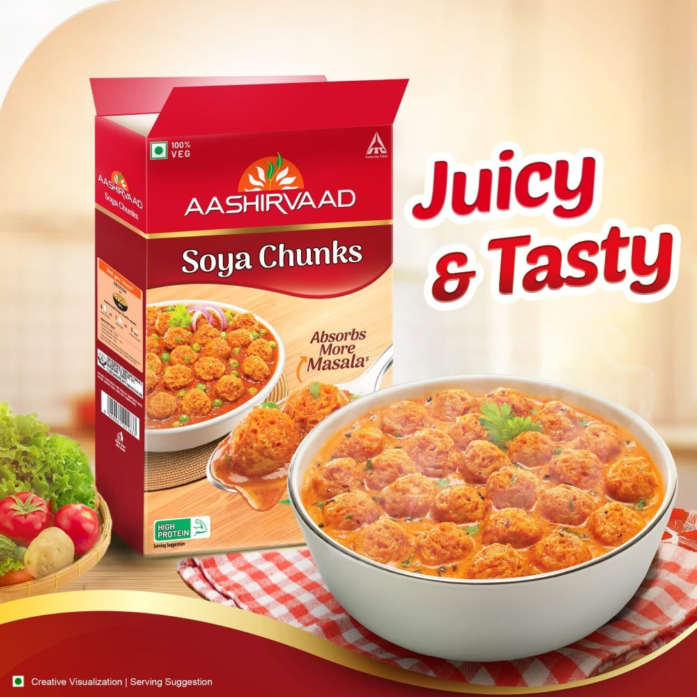 Aashirvaad Soya Chunks : 200 g