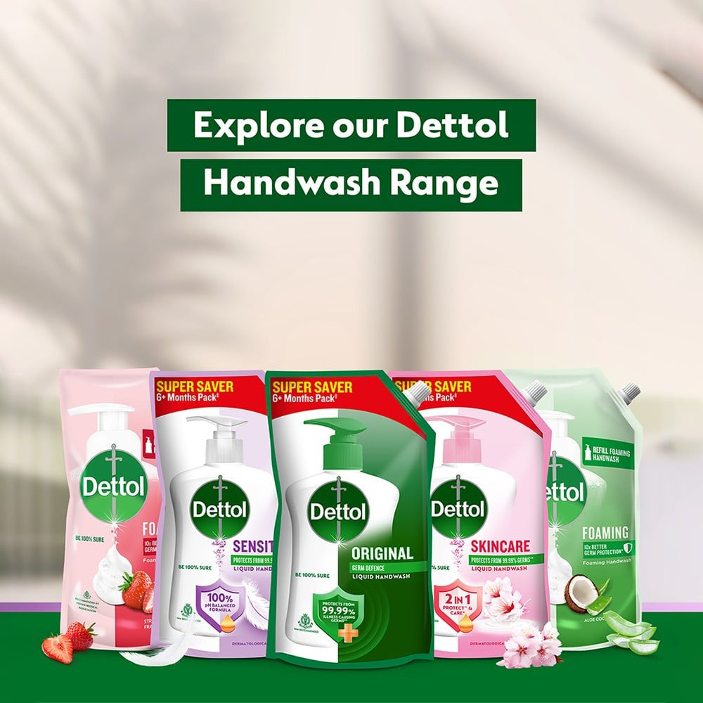 Dettol Sensitive Liquid Hand Wash Refill Pouch : 1350 ml