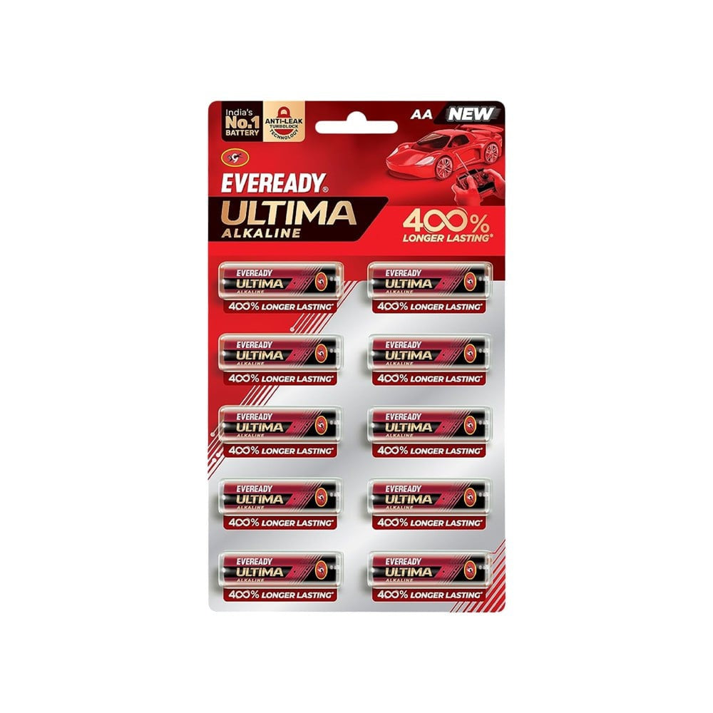 Eveready Ultima AA Alkaline Battery : 10 units
