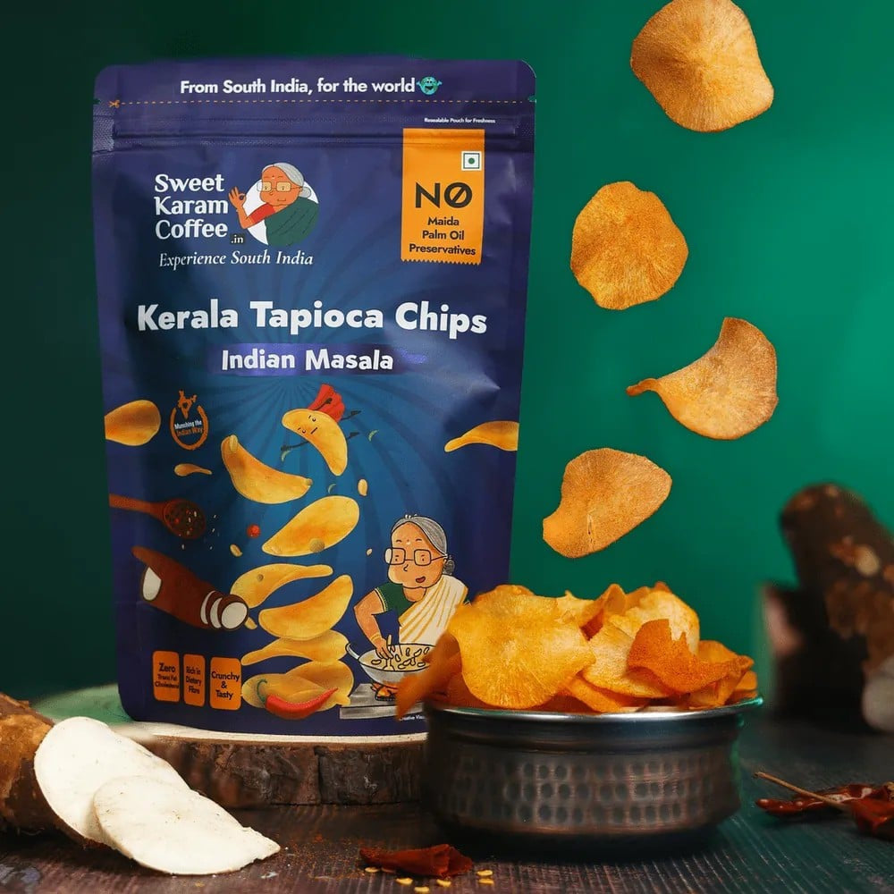 Sweet Karam Coffee Spicy Masala Papad - Pack of 2 : 2 x 100 g