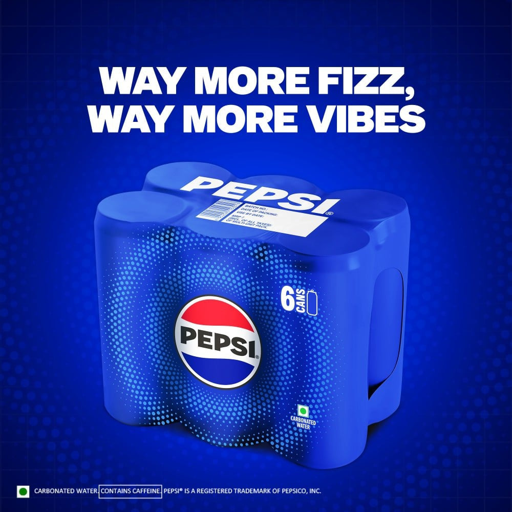 Pepsi Cola Soft Drink : 1980 ml (6 x 330 ml)