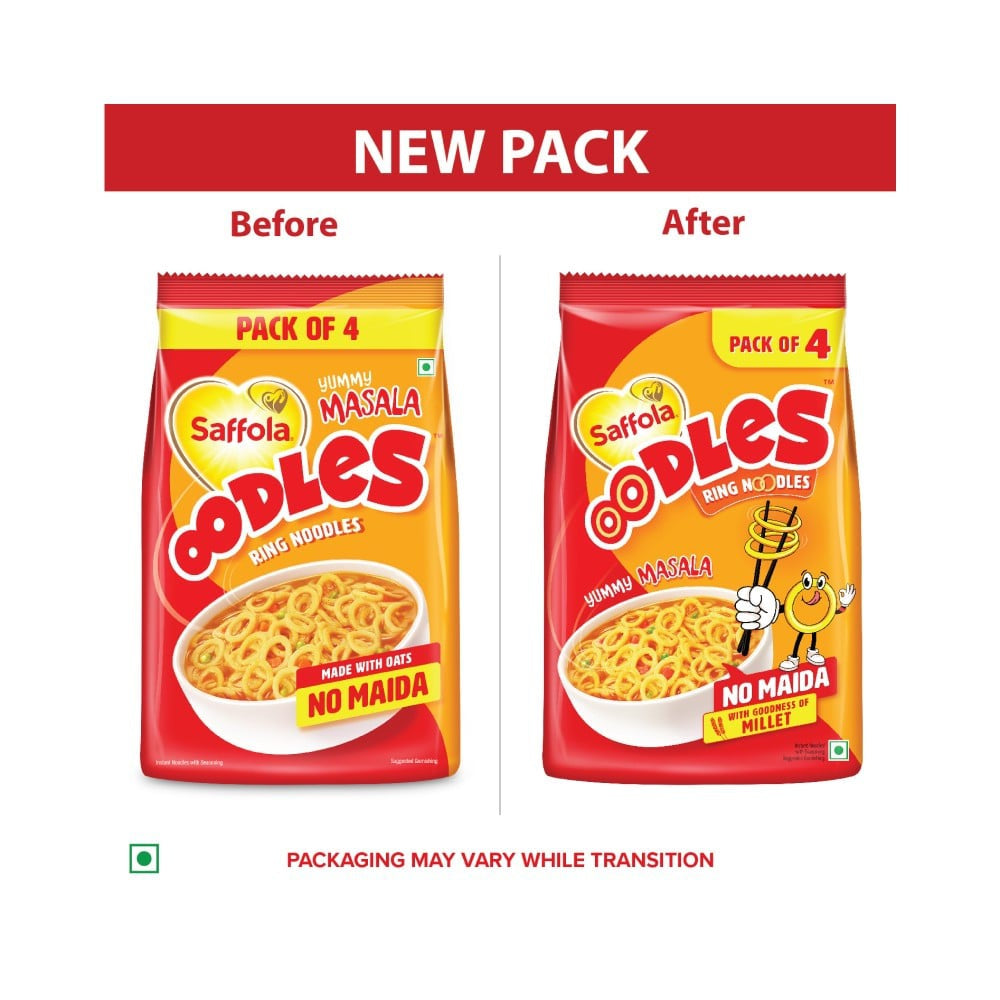 Saffola Oodles Instant Noodles, No Maida : 212 g