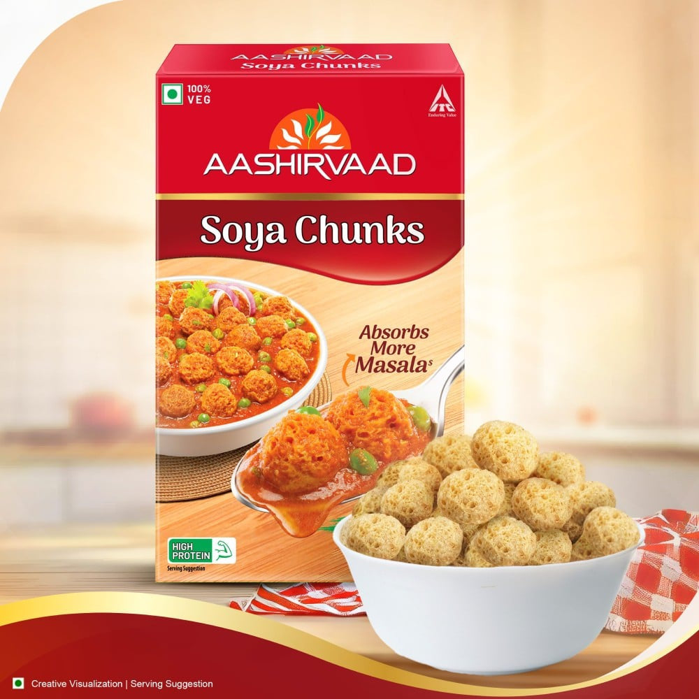 Aashirvaad Soya Chunks : 200 g