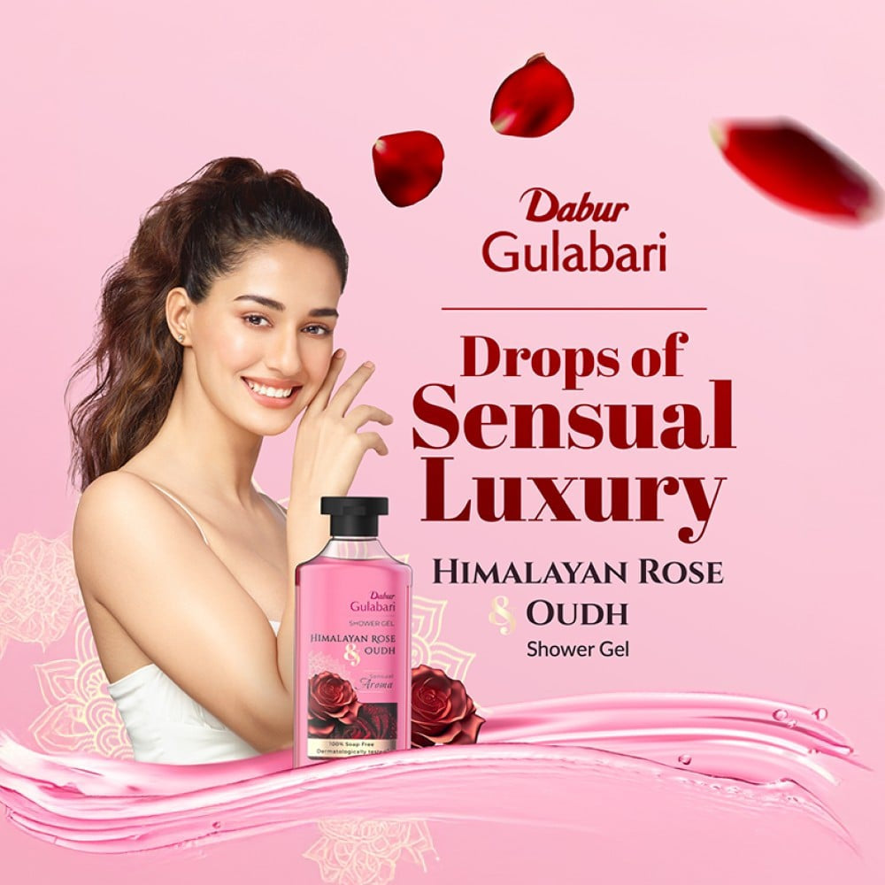 Dabur Gulabari Shower Gel (Himalayan Rose & Oudh) : 250 ml