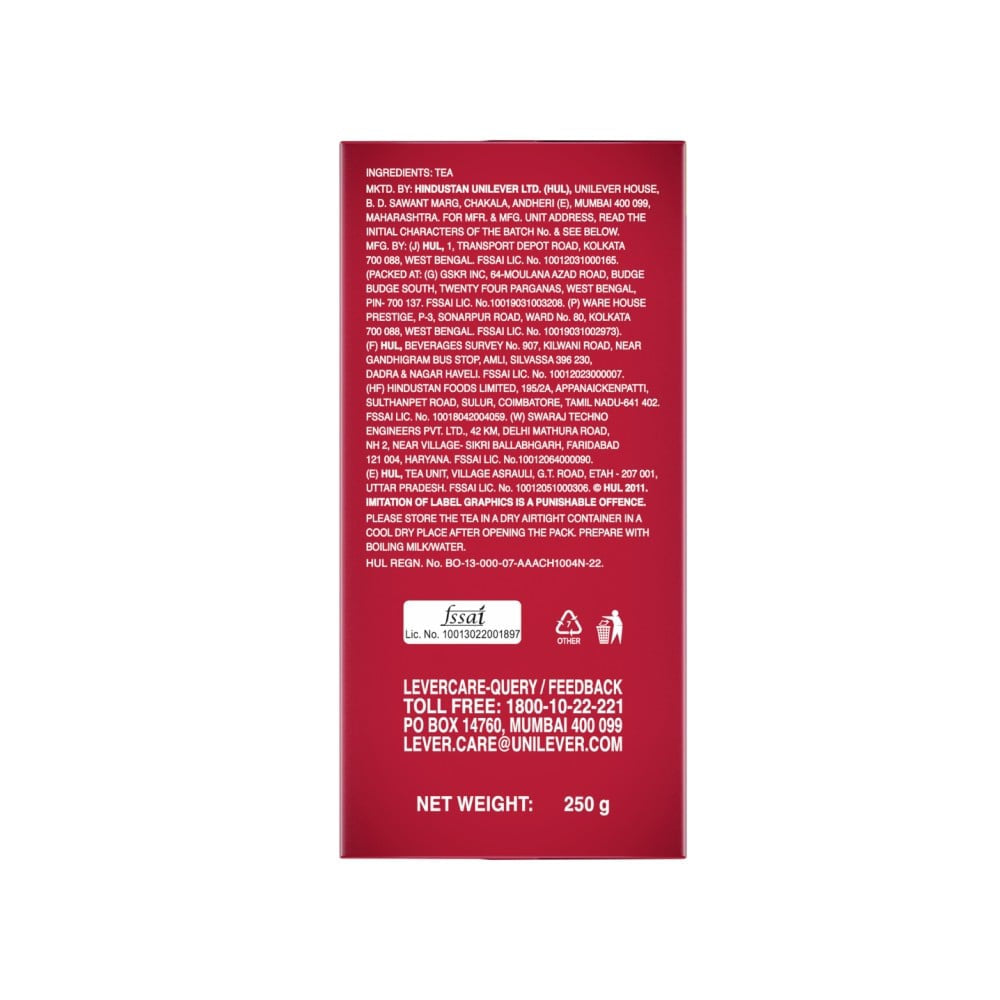 Brooke Bond Red Label Tea : 250 g