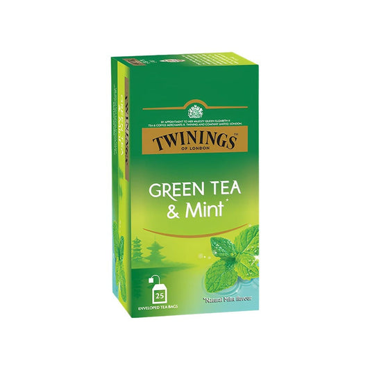 Twinings Mint Green Tea Bags : 25 pieces