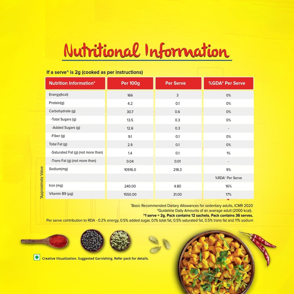 Maggi Masala-ae-Magic Sabzi Masala : 72 g