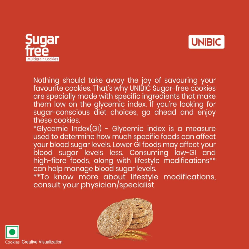 Unibic Sugar Free Multigrain Cookies : 75 g