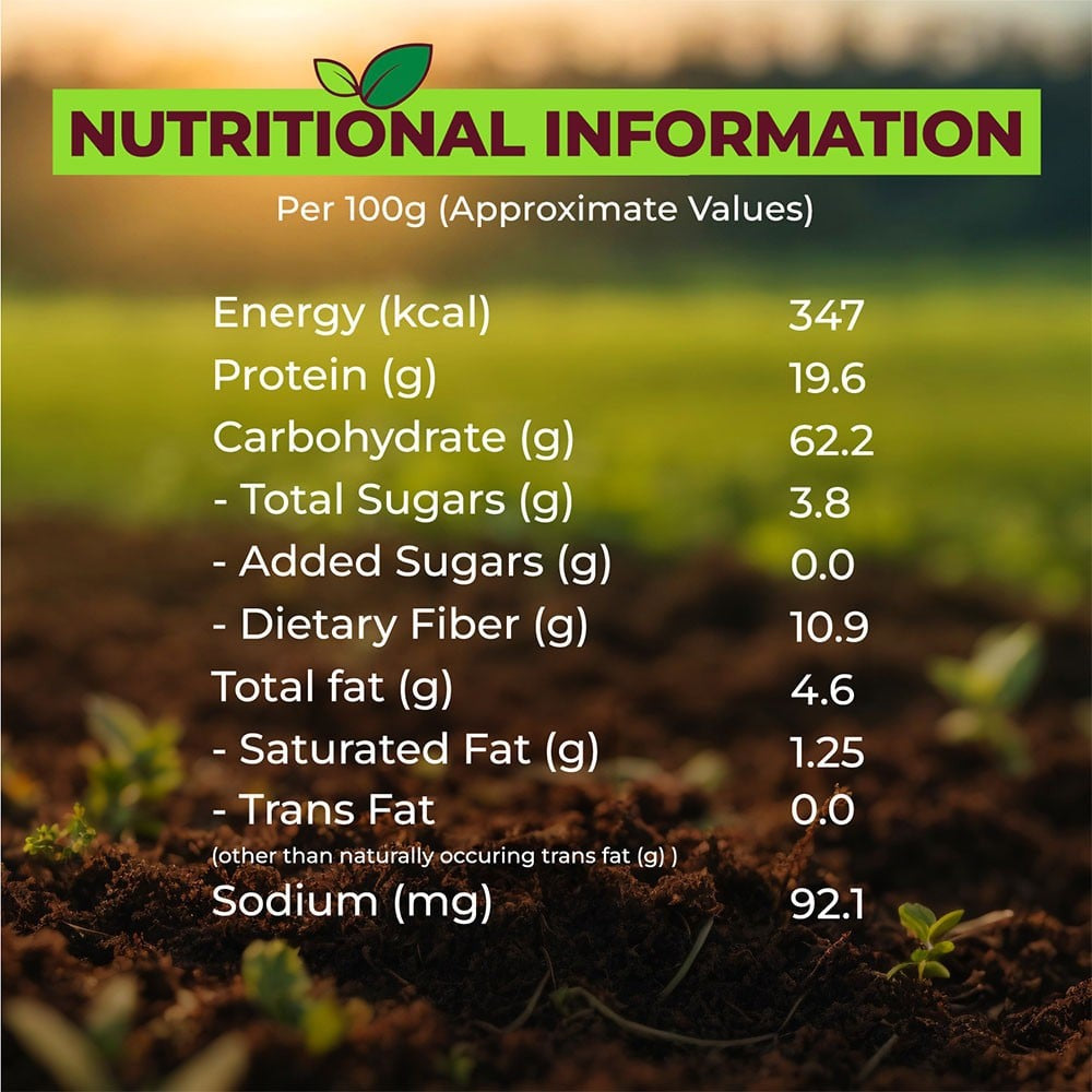 Aashirvaad 100% Organic Chana Dal : 500 g