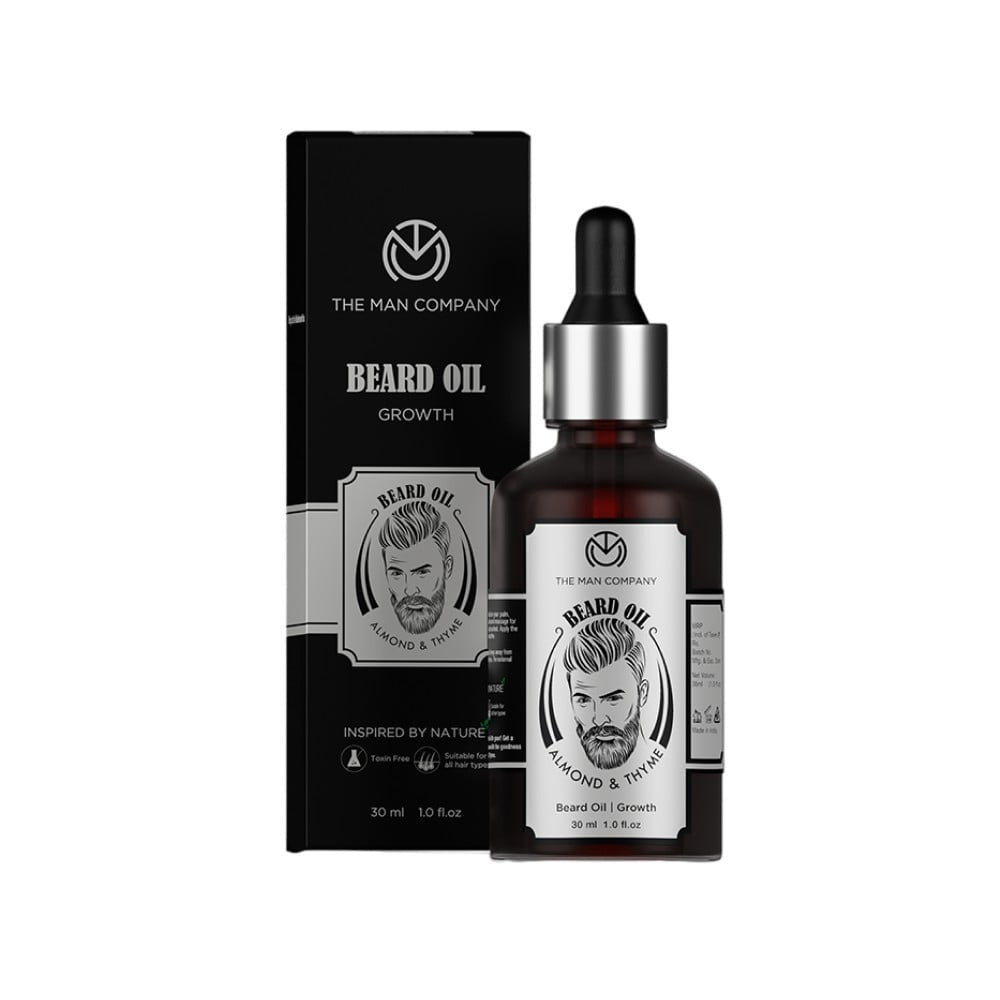 The Man Company Almond & Thyme Growth Beard Oil : 30 ml