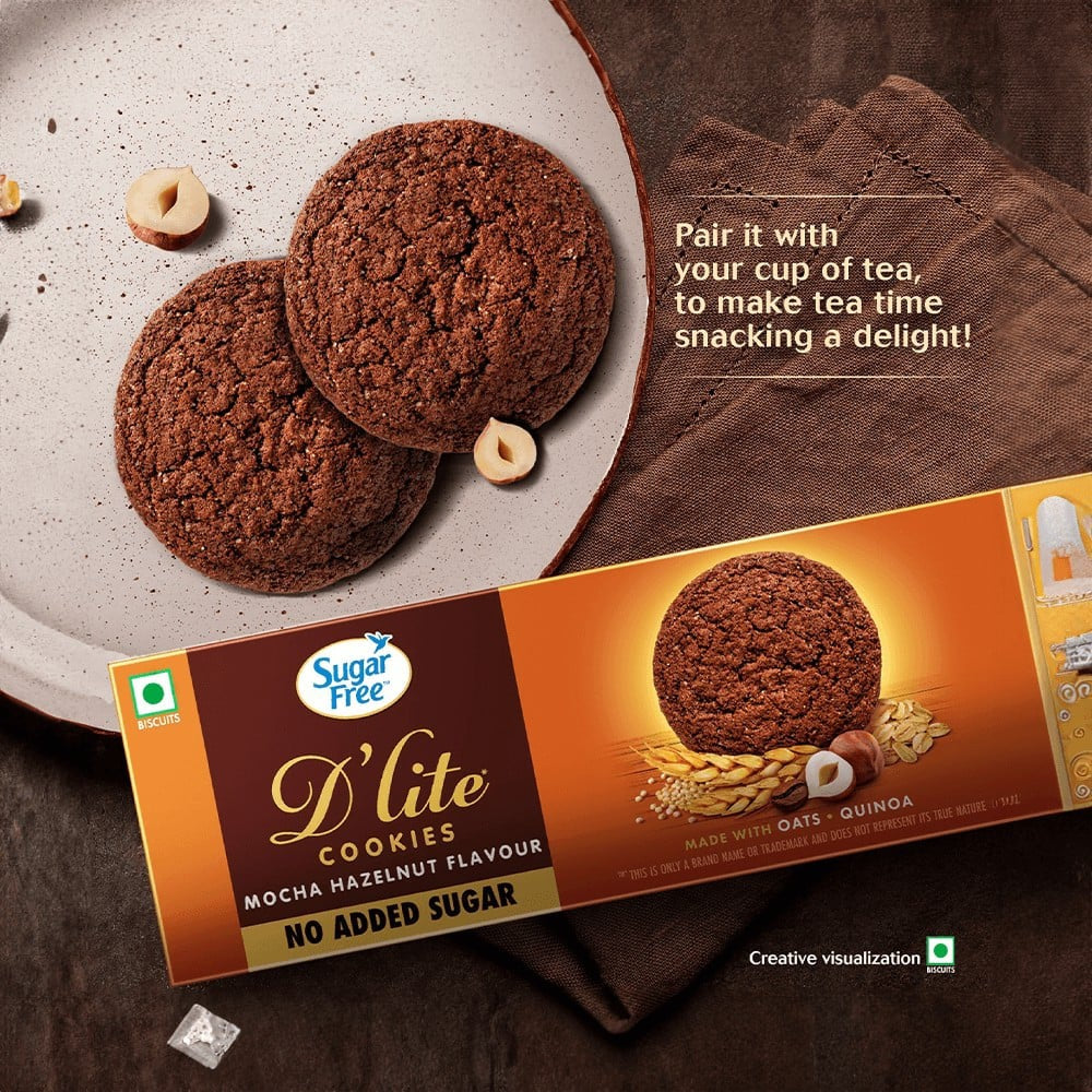 Sugar Free D'Lite Mocha Hazelnut Cookies : 75 g