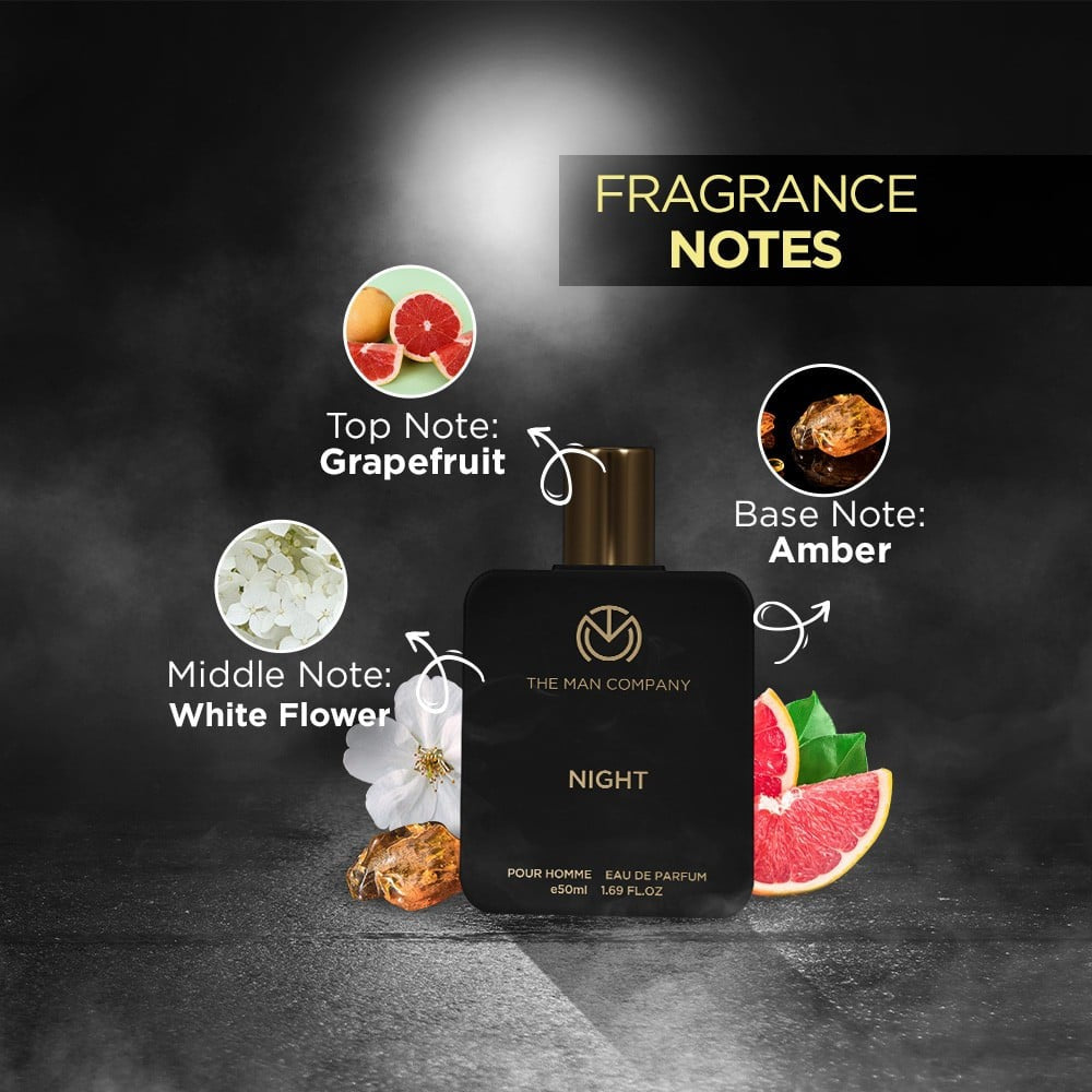 The Man Company Pour Homme Night EDP Men's Perfume : 50 ml