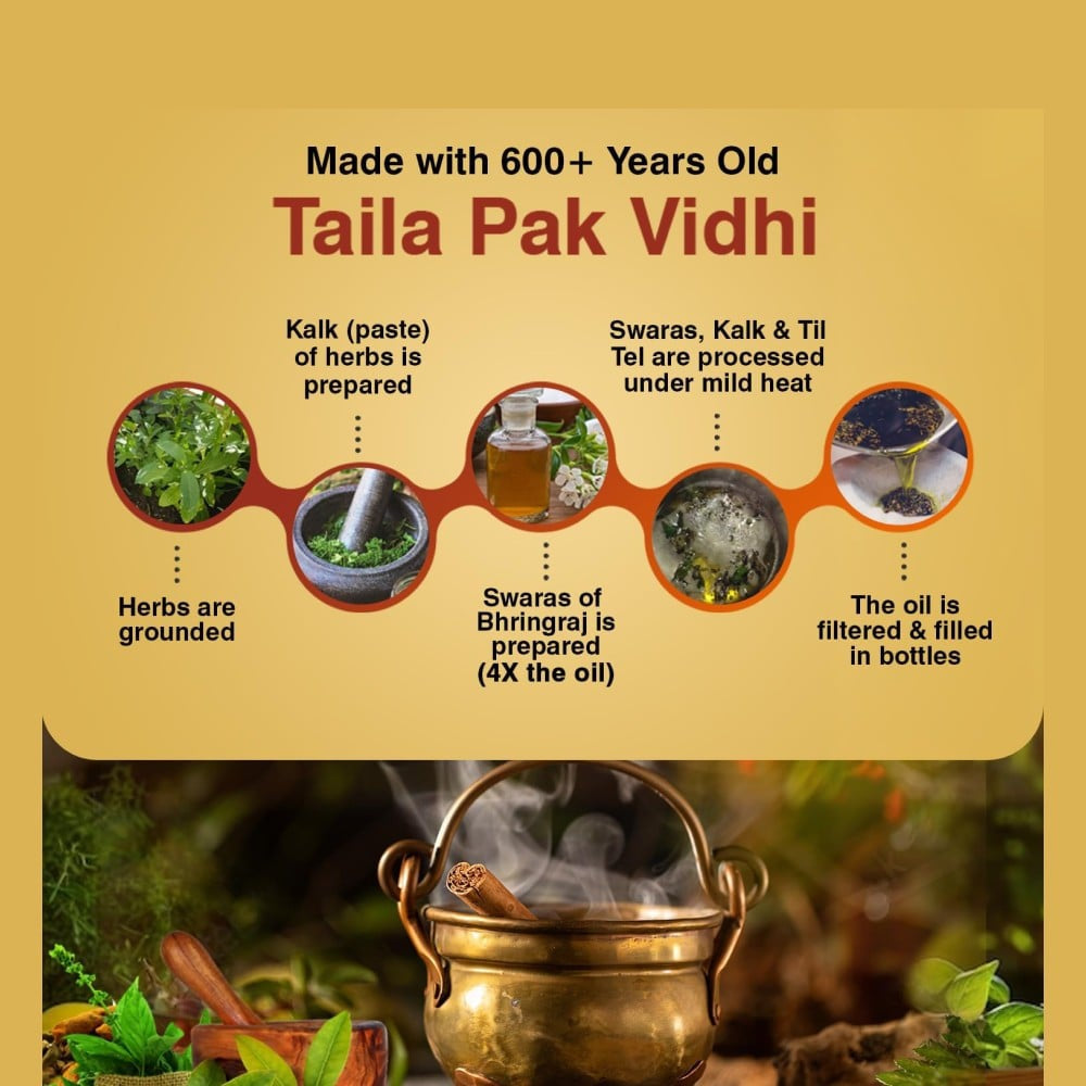 Zandu Mahabhringraj Ayurvedic Hair Oil : 200 ml