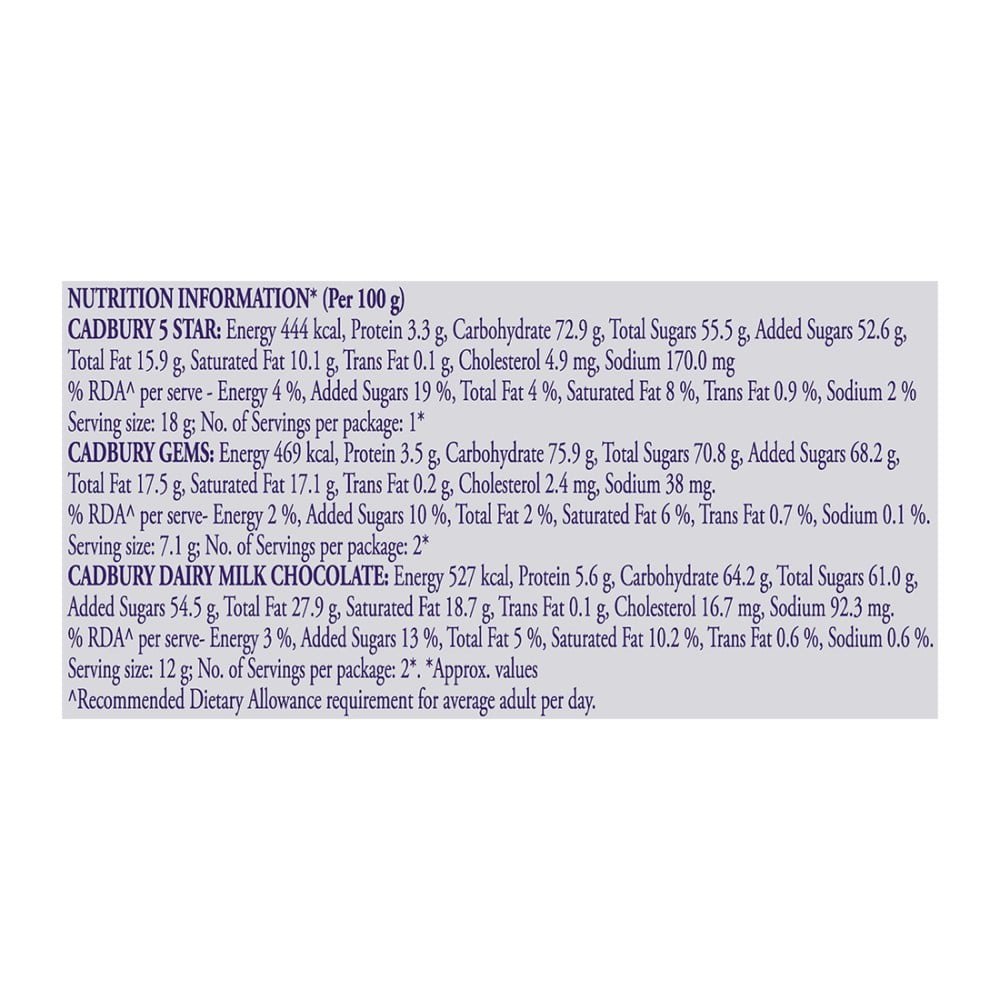 Cadbury Celebrations Assorted Chocolate Gift Pack : 56.2 g