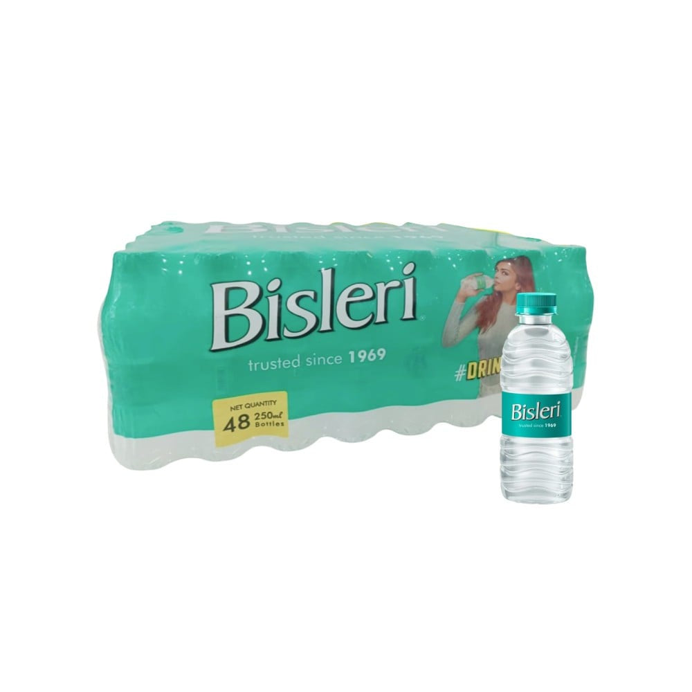 Bisleri Packaged Water - Pack of 48 : 1 pack (48 x 250 ml)