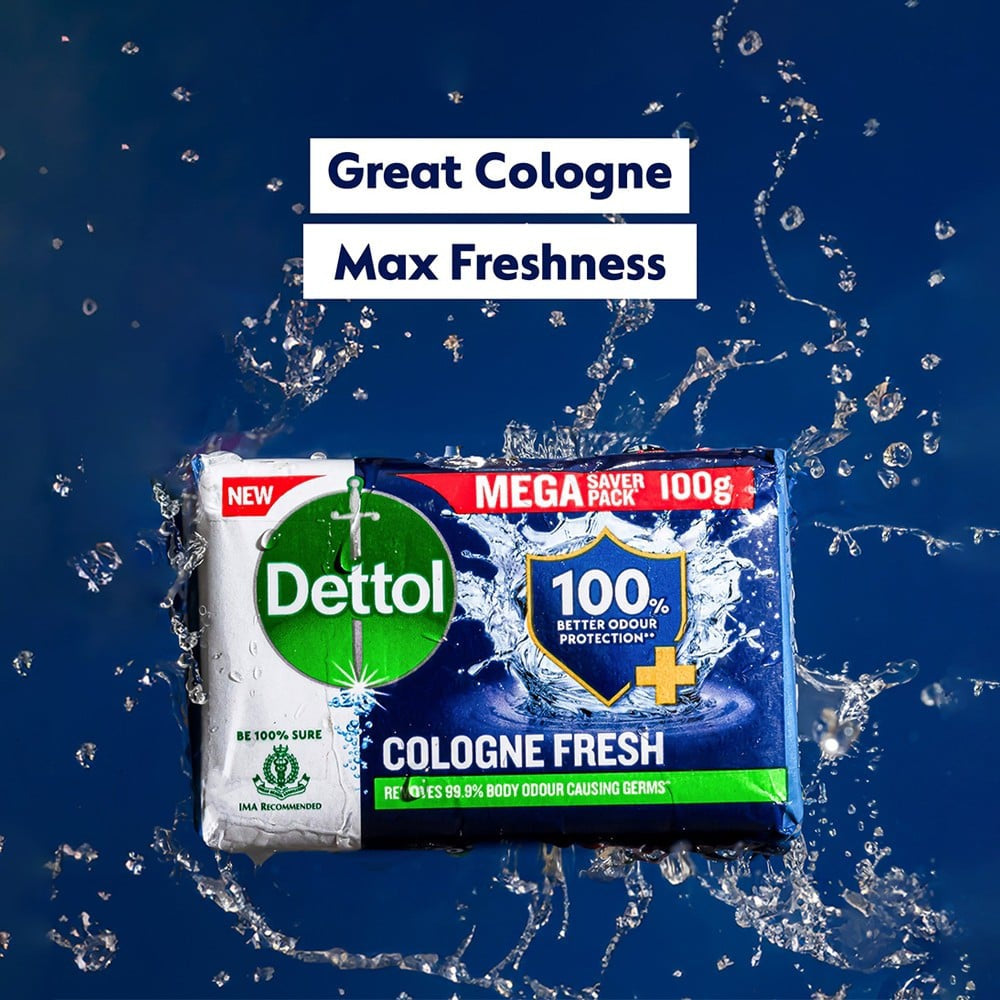 Dettol Cologne Fresh Soap : 4 X 150 g