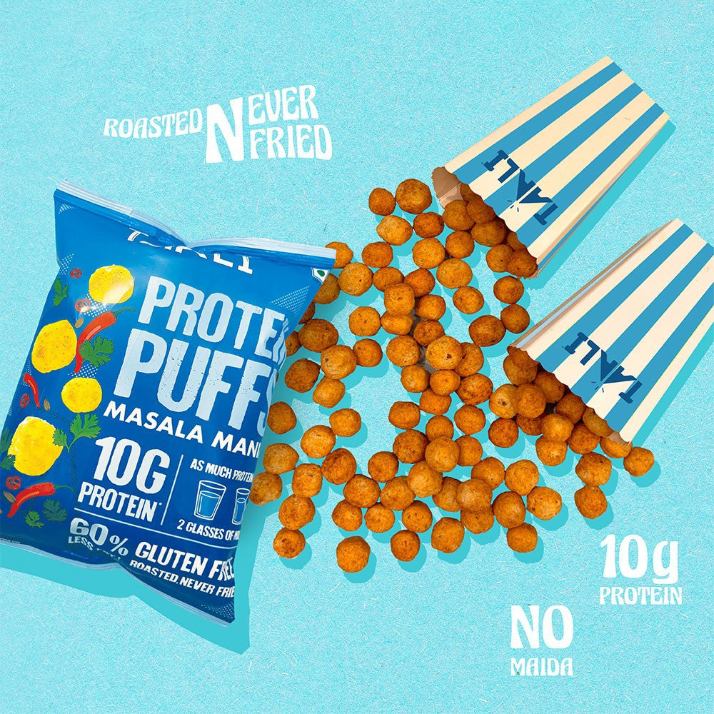 Taali Masala Mania Protein Puffs : 60 g