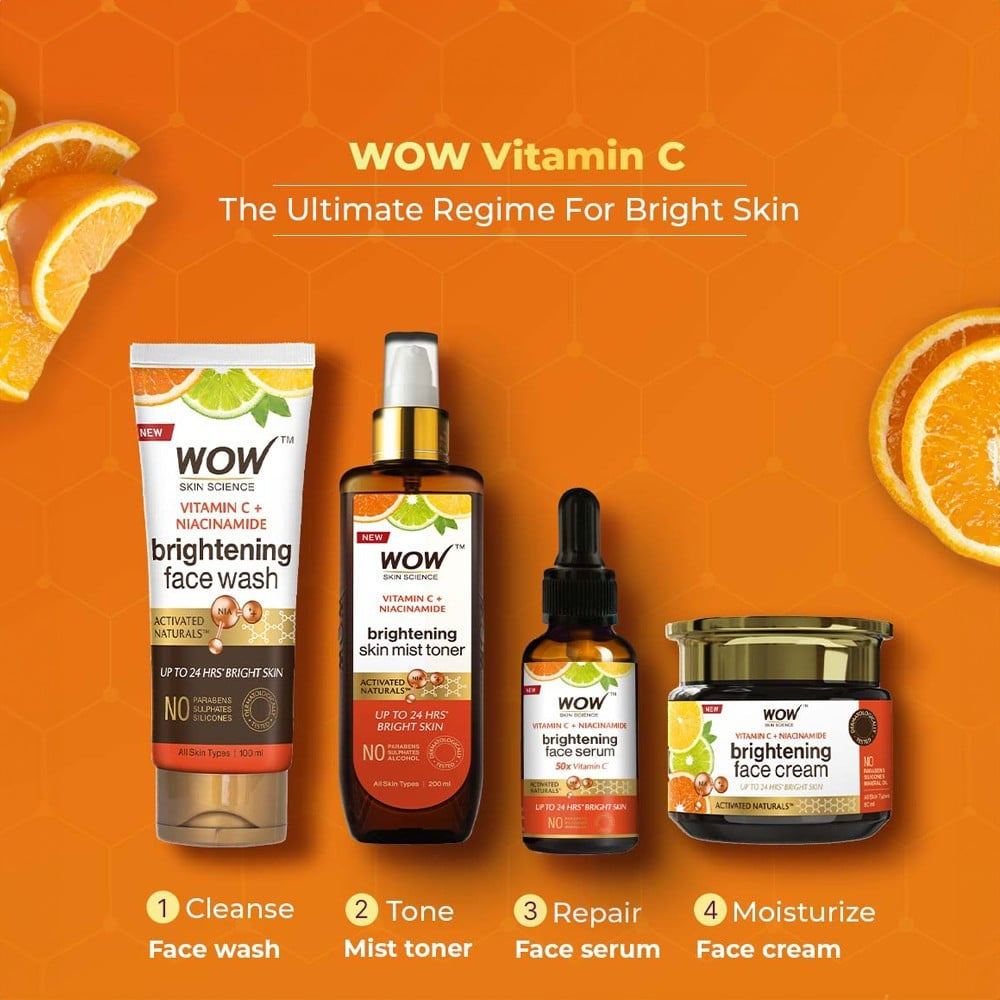 Wow Skin Science Vitamin C Skin Mist Toner : 200 ml