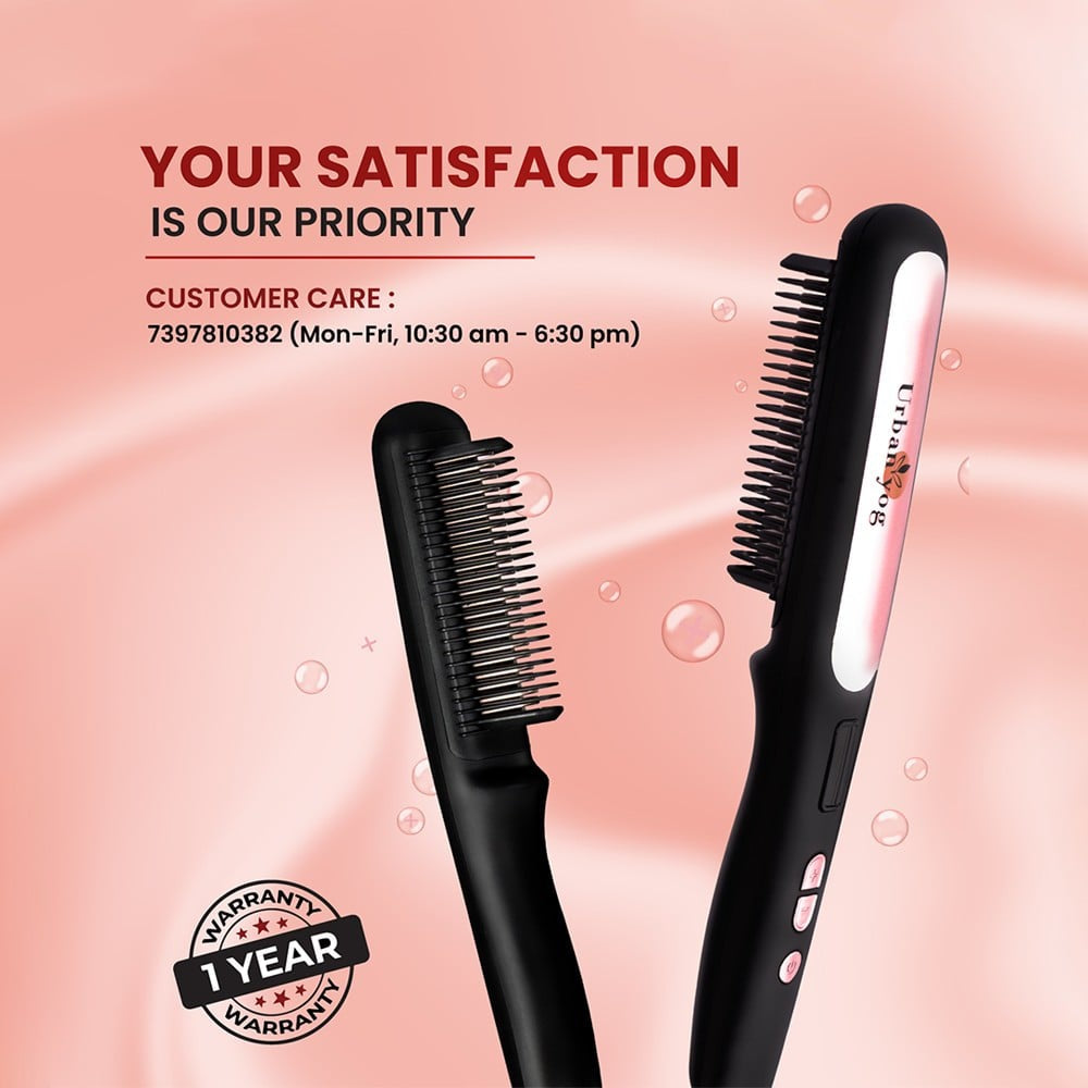 MakeMeeBold Hair Straightener Brush by Urban Yog : 1 unit