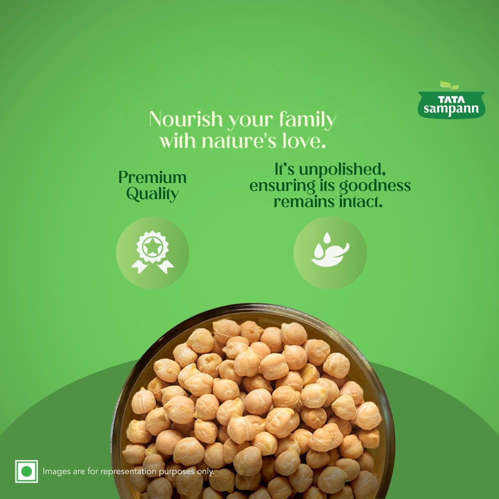 Tata Sampann Unpolished Kabuli Chana (Big Size) : 1 kg