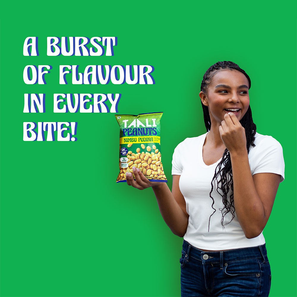 Taali Roasted Nimbu Pudina Peanuts : 140 g