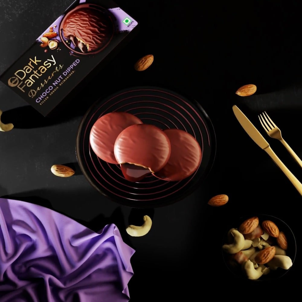 Sunfeast Dark Fantasy Desserts Choconut Dipped Cookies : 100 g