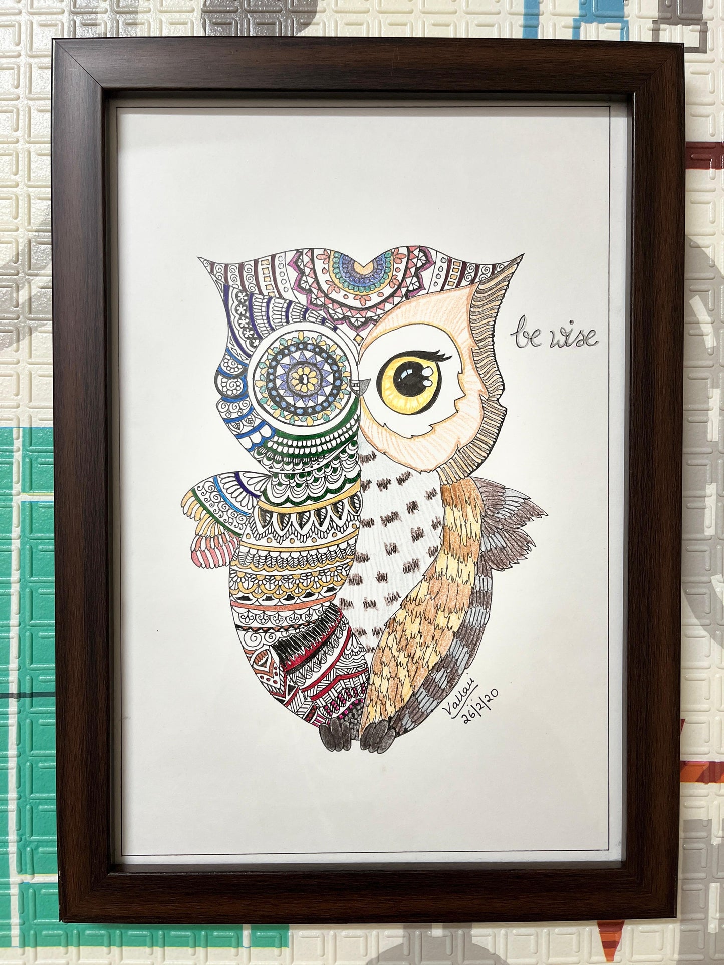Owl Doodle artwork by Vdk Arts