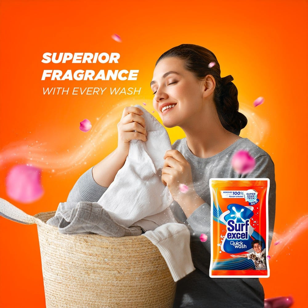 Surf Excel Quick Wash Detergent Powder : 500 g