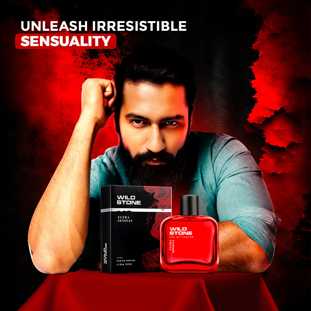 Wild Stone Ultra Sensual Perfume for Men, 100ml