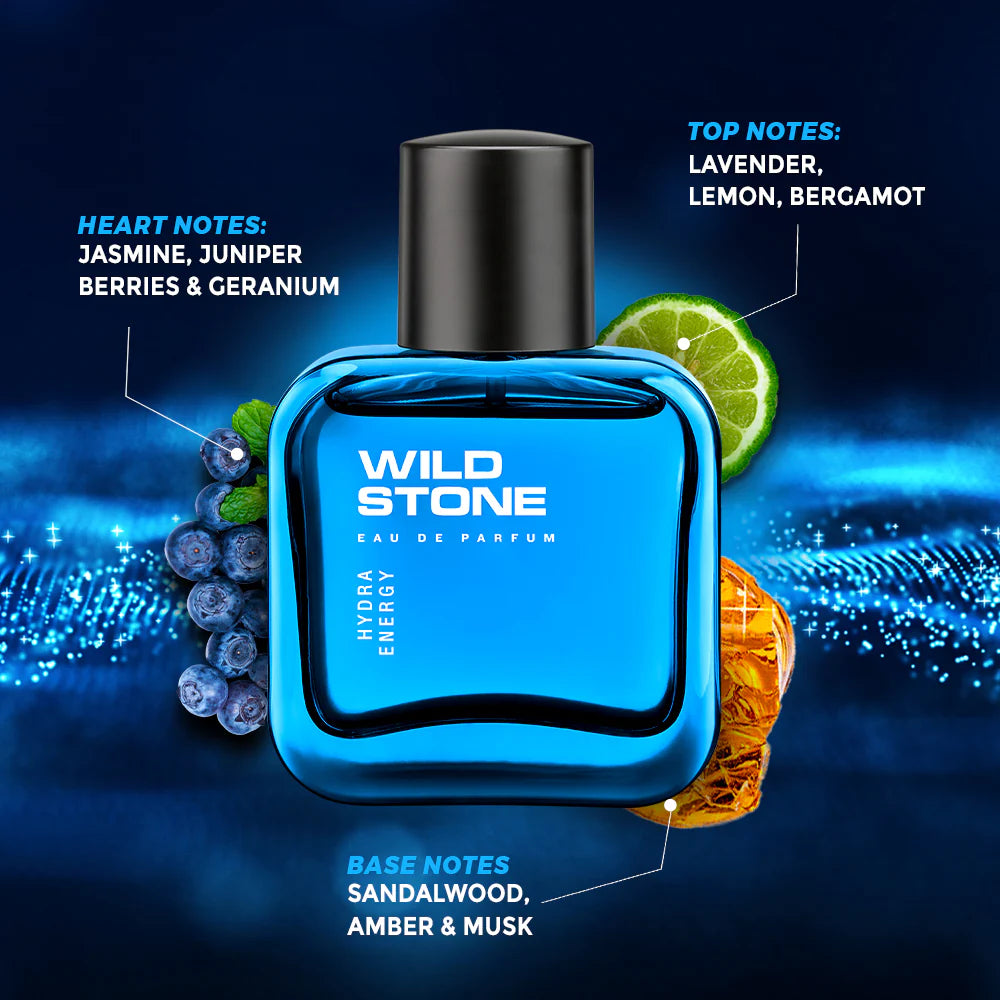 Wild Stone Hydra Energy Perfume for Men, 50ml