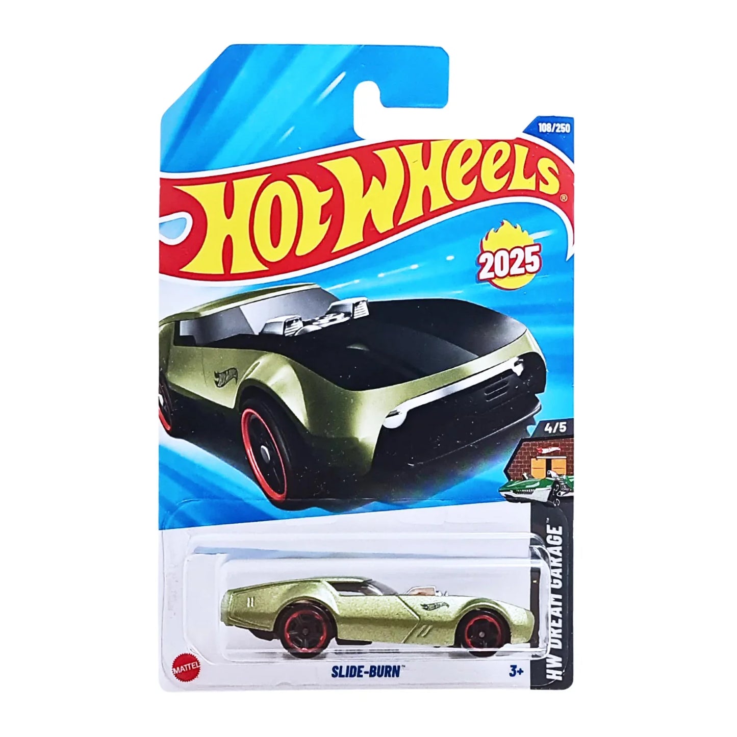 Slide Burn (Green) – Hot Wheels 2025 by Mattel