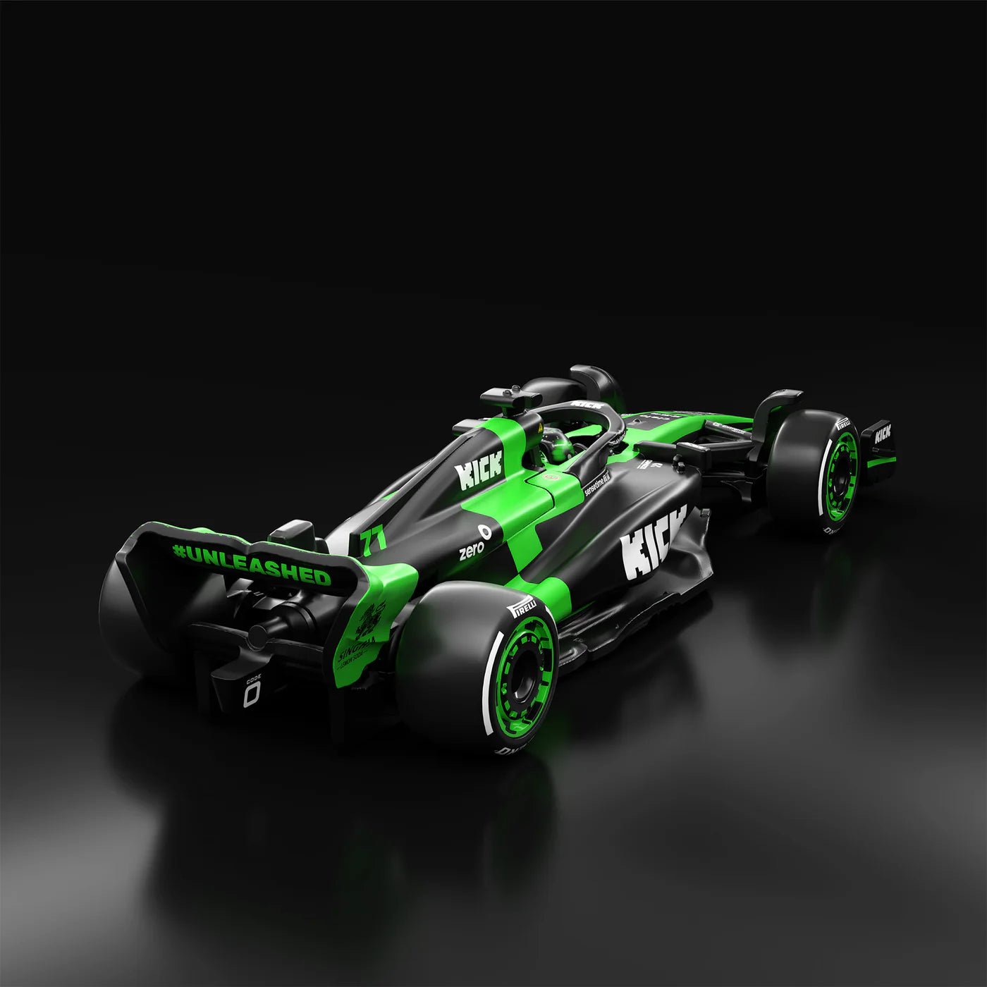 Kick Sauber F1 Team (#77) – Hot Wheels Premium 2025 by Mattel