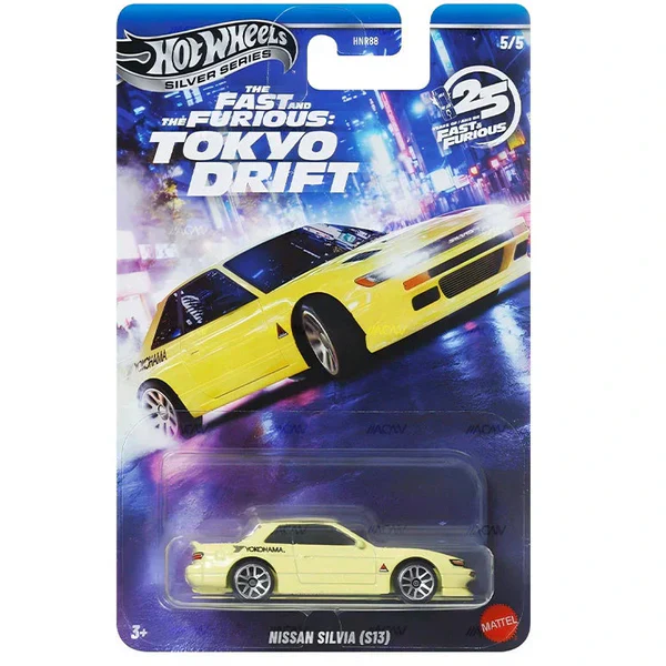 Hot Wheels 2026 Premium Fast & Furious Tokyo Drift Silver Series Set of 5 — 1:64 Scale — by Mattel - Prithvi Enterprises