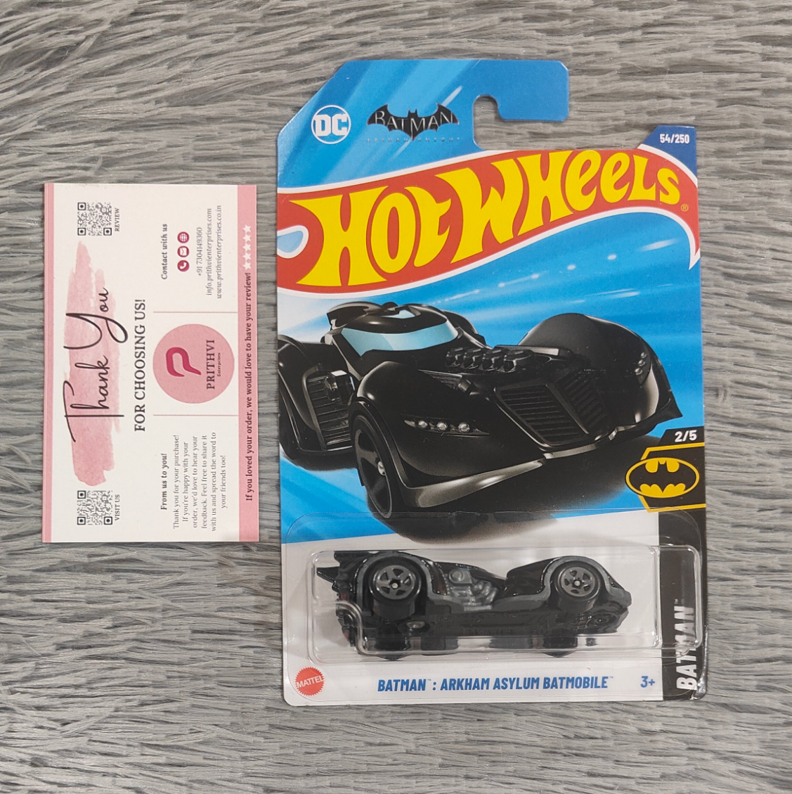 Batman: Arkham Asylum Batmobile (Black) – Hot Wheels 2025 by Mattel