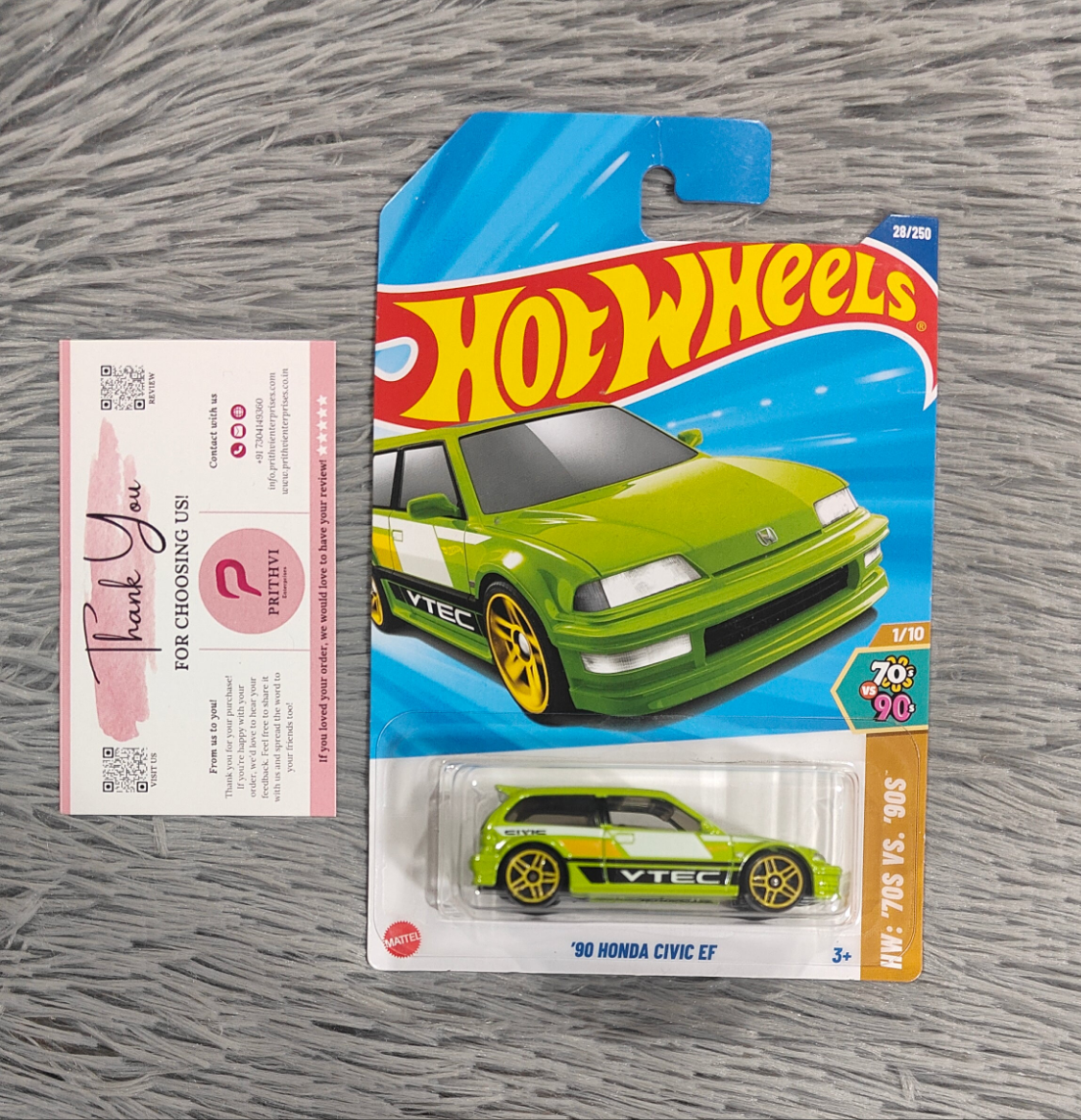 90 Honda Civic EF (Green) – Hot Wheels 2025 by Mattel