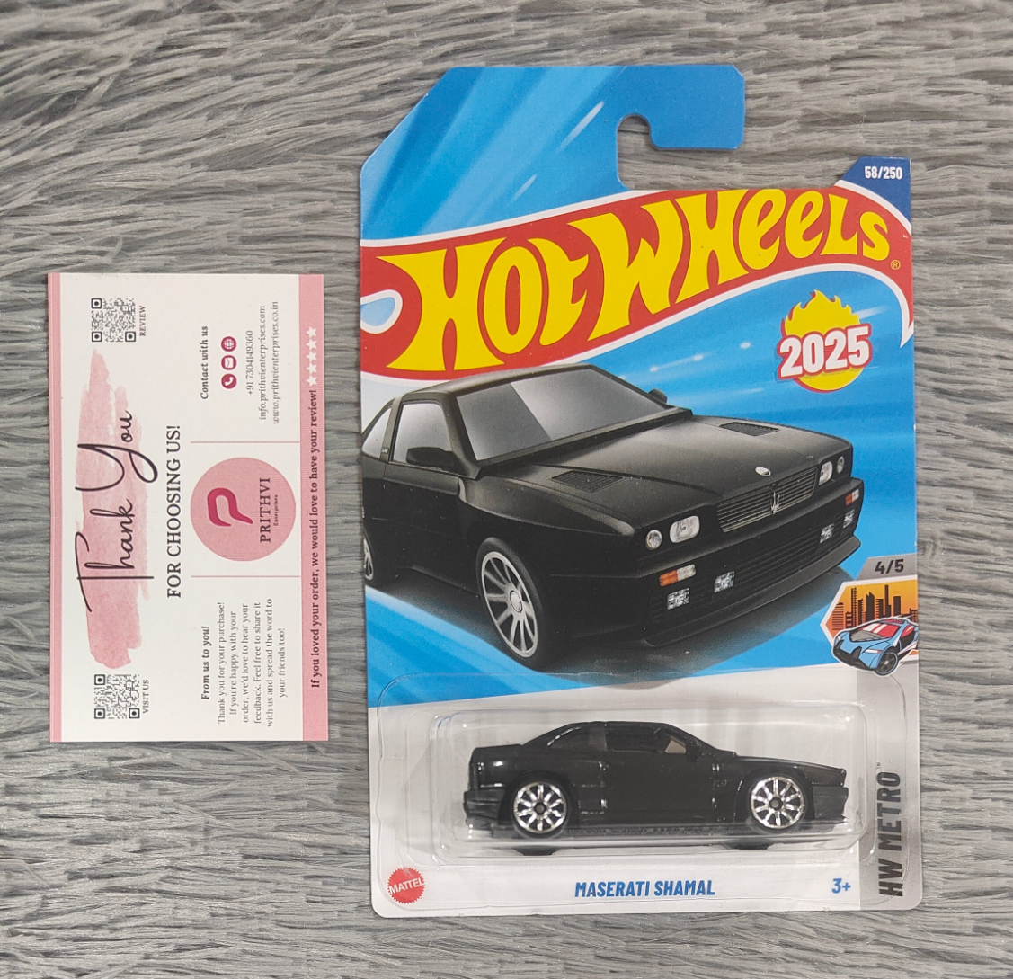 Maserati Shamal (Black) – Hot Wheels 2025 by Mattel
