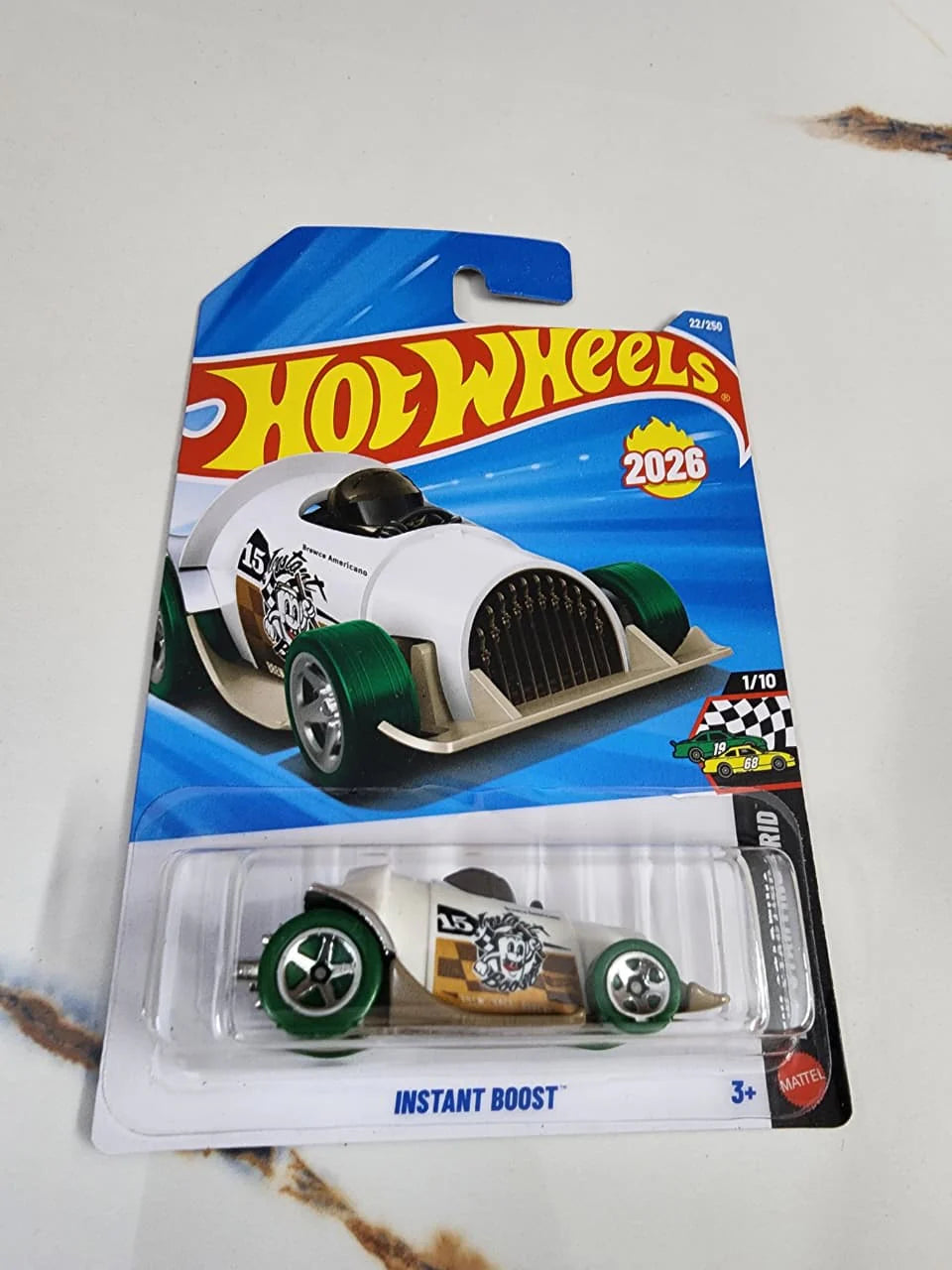 Instant Boost (White) – Hot Wheels 2025 by Mattel
