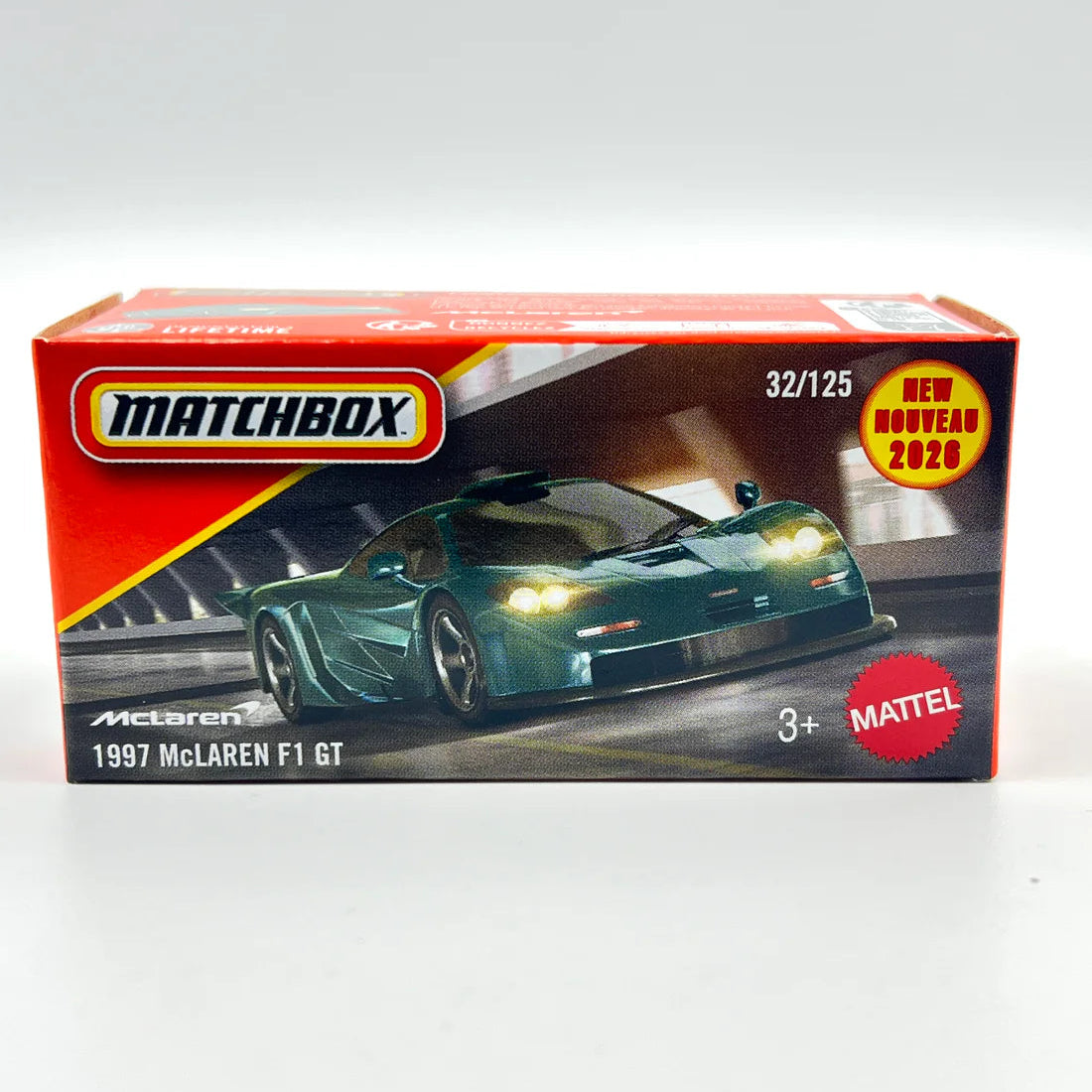 1997 McLAREN F1 GT (Green) – Matchbox by Mattel - Prithvi Enterprises