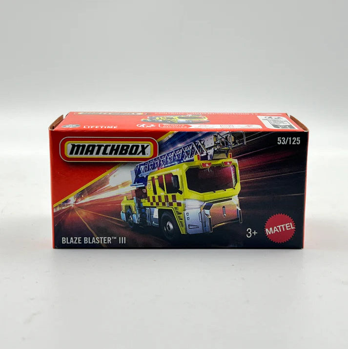 Blaze Buster III (Yellow) – Matchbox by Mattel - Prithvi Enterprises