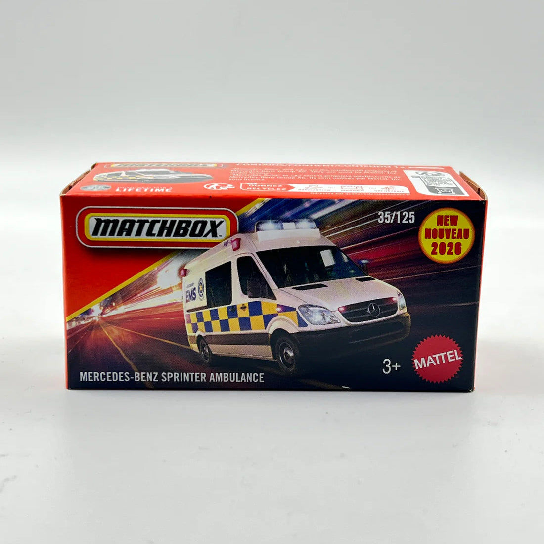 Mercedes-Benz Sprinter Ambulance (White) – Matchbox by Mattel - Prithvi Enterprises