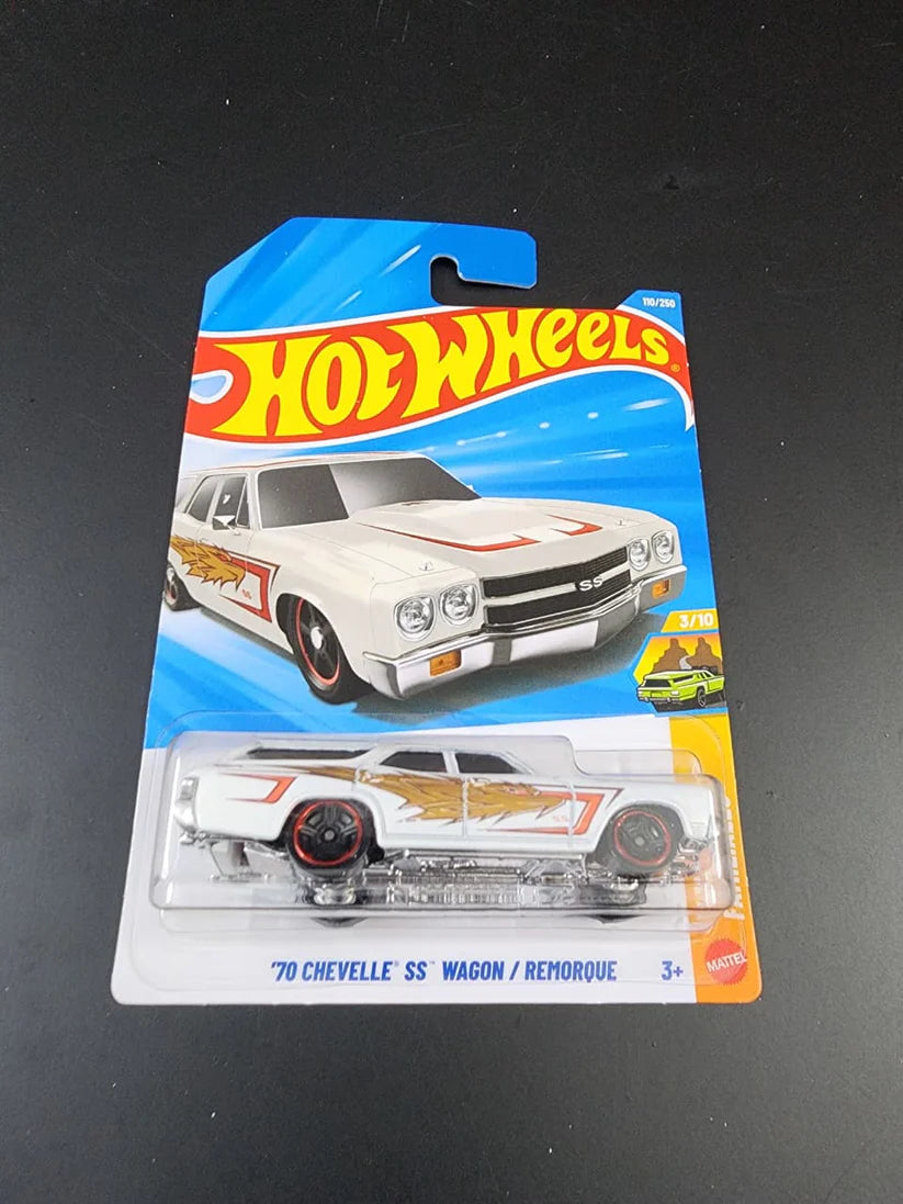 ’70 Chevelle SS Wagon / Remorque (White) – Hot Wheels Imported by Mattel