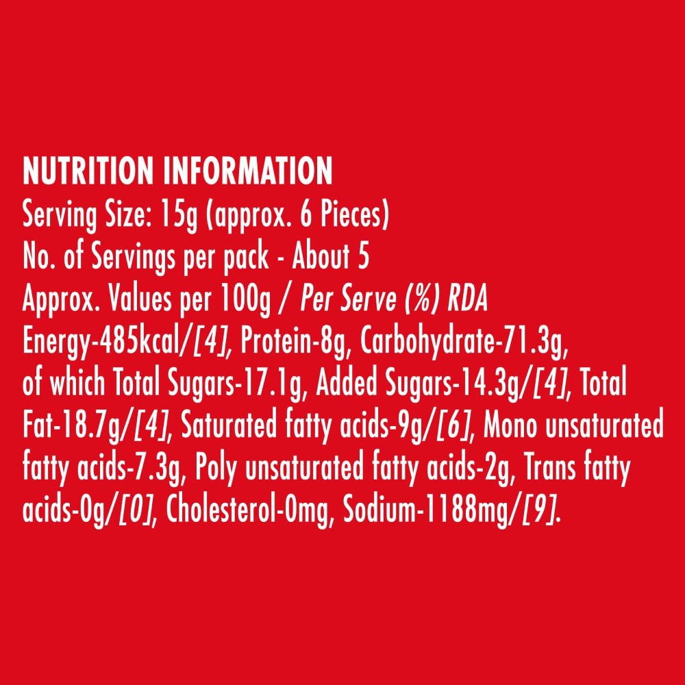 Britannia 5050 Potazos Masti Masala Spicy Flavoured Crisps : 71.5 g