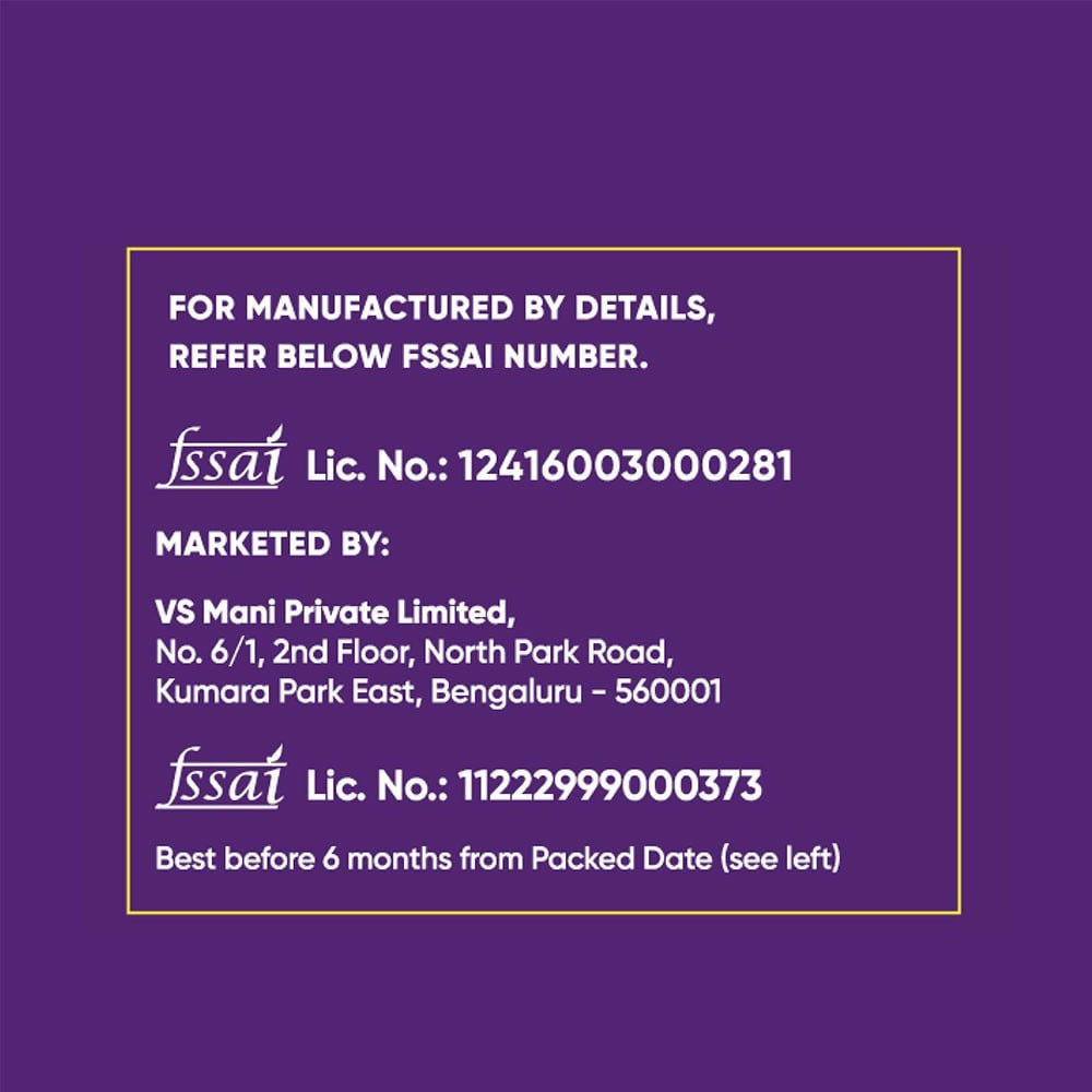 VS Mani & Co. Garlic Ribbon Murukku, No Palm Oil : 65 g