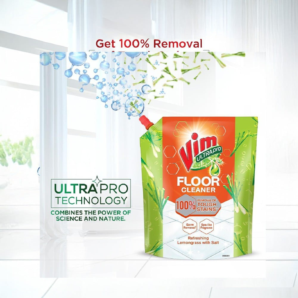 Vim Ultra Pro Lemongrass Floor Cleaner : 1.8 ltr