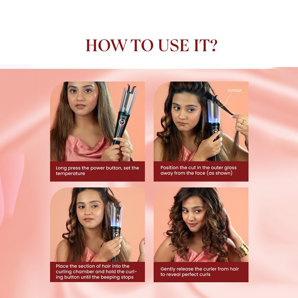 MakeMeeBold Automatic Hair Curler by Urban Yog : 1 unit